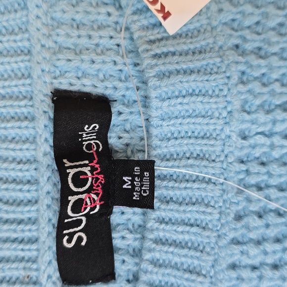 Sugar Rush Girls Light Blue Sweater with Antler Design NWT - Picture 6 of 10